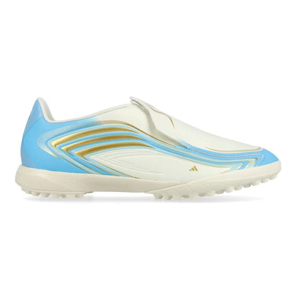 ADIDAS F50 Messi League Laceless TF El Ultimo Tango Ivory/Semi Blue Burst/Icey Blue Kids edition