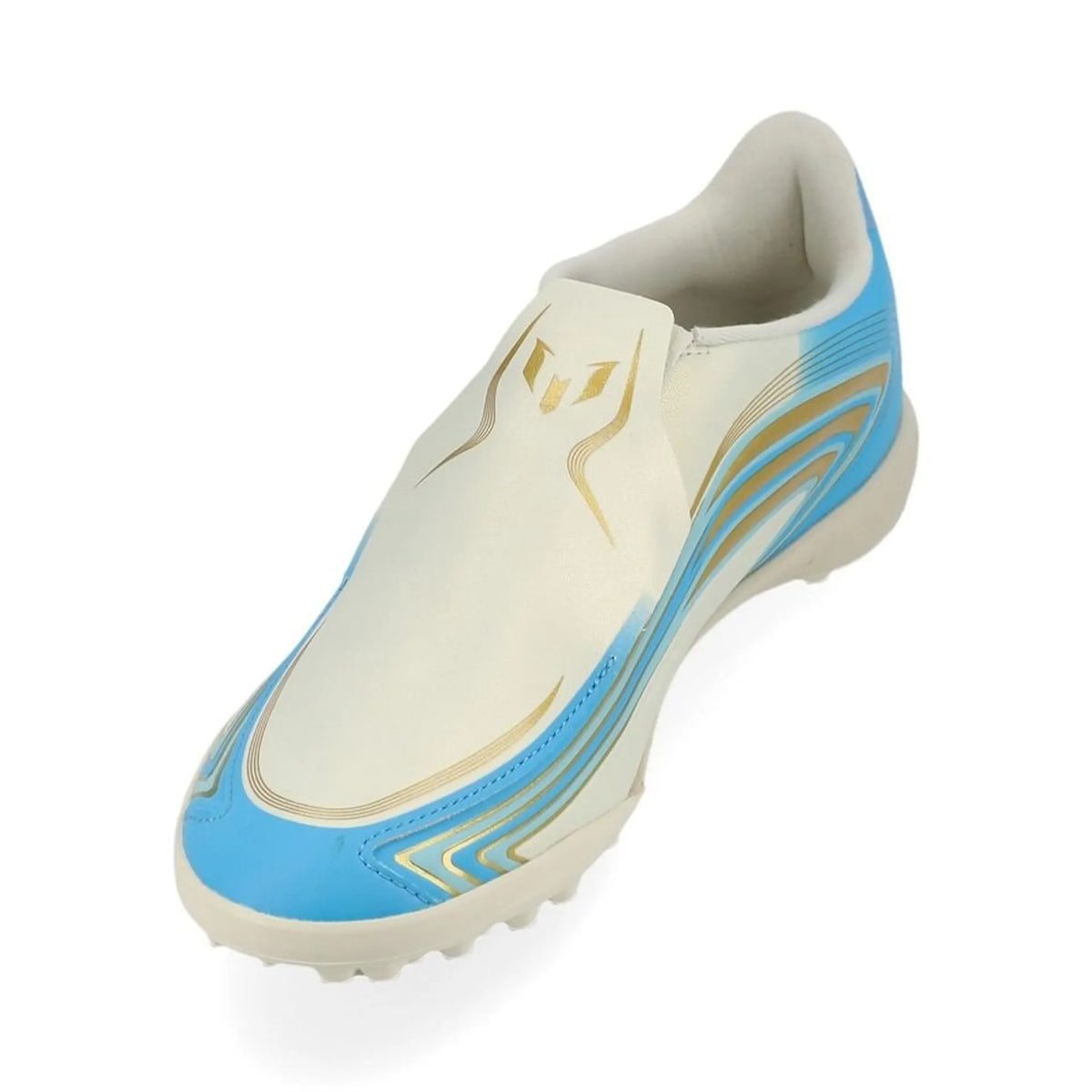 ADIDAS F50 Messi League Laceless TF El Ultimo Tango Ivory/Semi Blue Burst/Icey Blue Kids edition