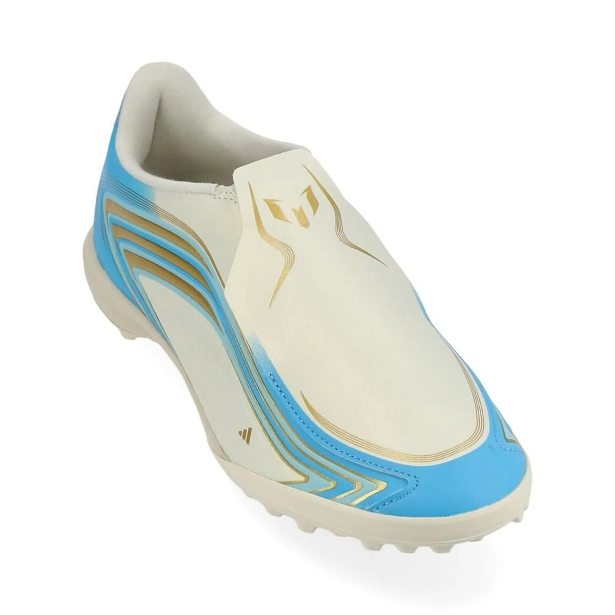ADIDAS F50 Messi League Laceless TF El Ultimo Tango Ivory/Semi Blue Burst/Icey Blue Kids edition