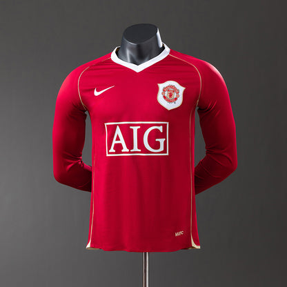 Manchester United 2006/07 Home Player Version Retro Short Sleeve Jersey