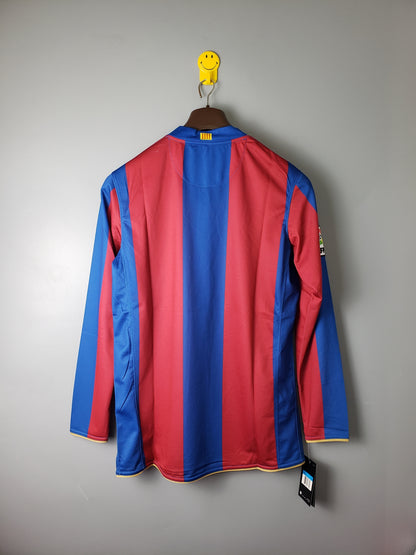 Barcelona Home Retro Jersey – Long-Sleeved 2007-08