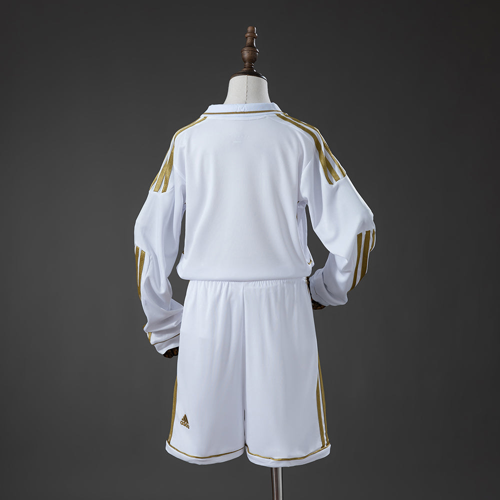 Real Madrid 11/12 Home Retro Long-Sleeve Kids Kit Jersey