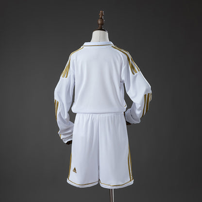 Real Madrid 11/12 Home Retro Long-Sleeve Kids Kit Jersey