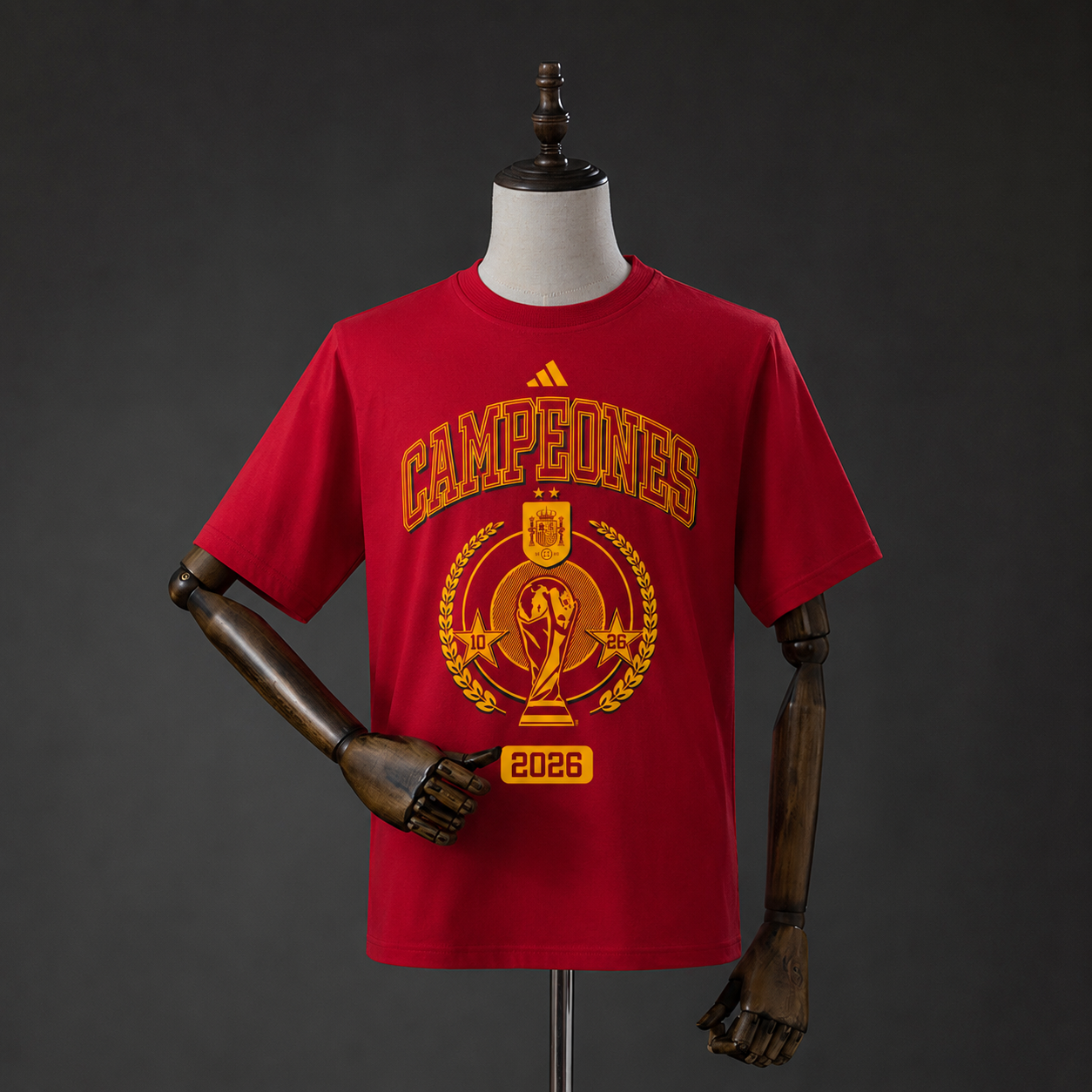 Spain "We Are Champions" T-Shirt Red