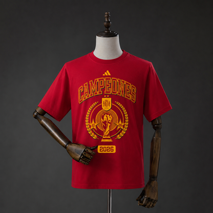 Spain "We Are Champions" T-Shirt Red