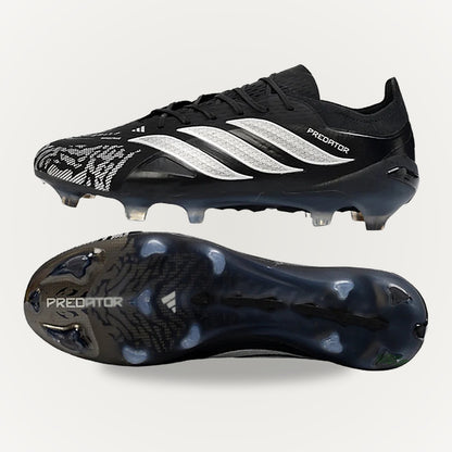 ADIDAS PREDATOR 26 ELITE Black Silver - studio background