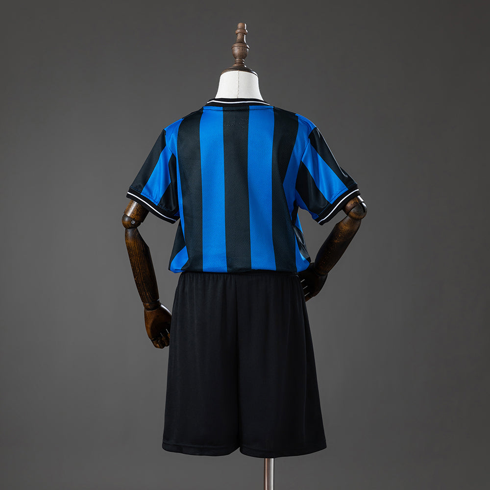 Inter Milan 09/10 Home (UEFA Champions League) Retro Kids Kit Jersey