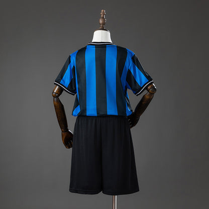 Inter Milan 09/10 Home (UEFA Champions League) Retro Kids Kit Jersey