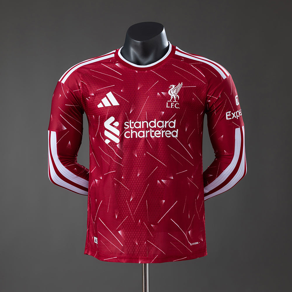 Liverpool Home Player Version Long Sleeved Jersey