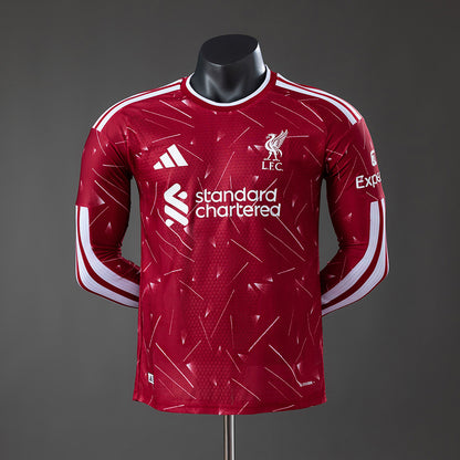 Liverpool Home Player Version Long Sleeved Jersey