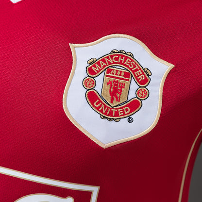 Manchester United 2006/07 Home Player Version Retro Short Sleeve Jersey