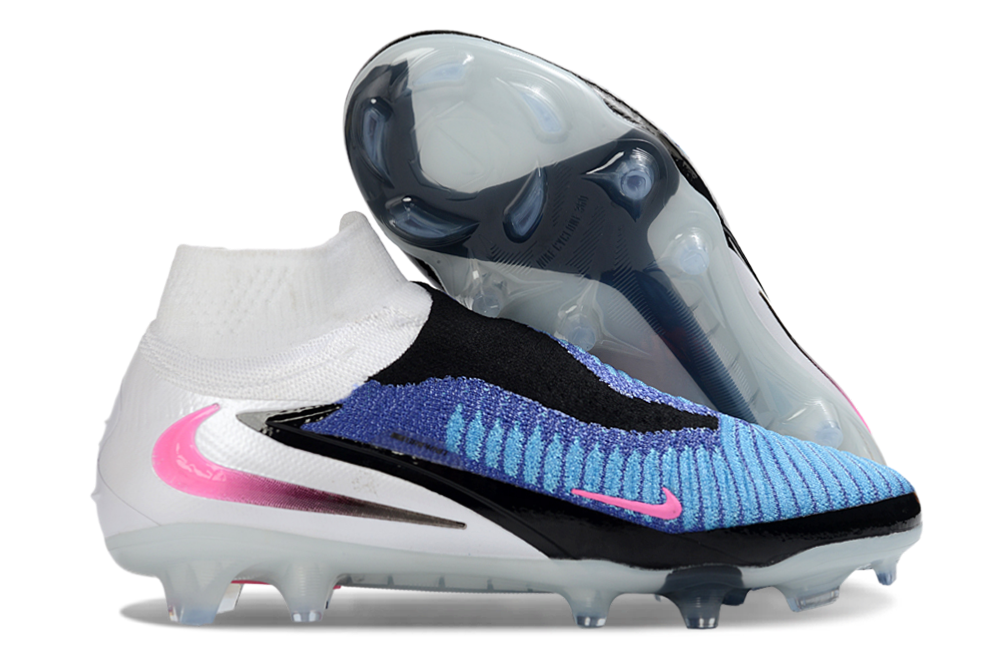 Nike United Phantom 6 High Elite FG Football Boot Blue-White