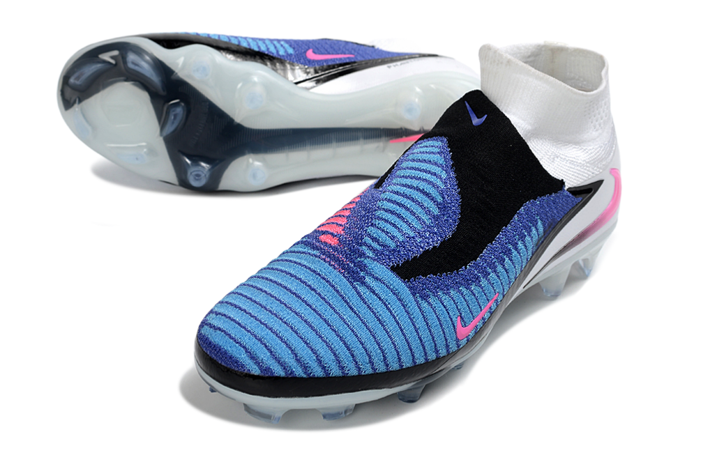Nike United Phantom 6 High Elite FG Football Boot Blue-White