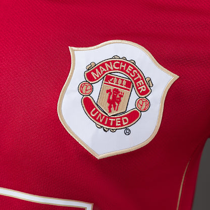 Manchester United 2006/07 Home Long Sleeve Player Version Retro Jersey