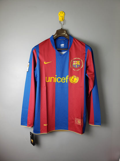Barcelona Home Retro Jersey – Long-Sleeved 2007-08