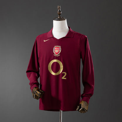 Arsenal 2005/06 Home Long Sleeve Retro Jersey