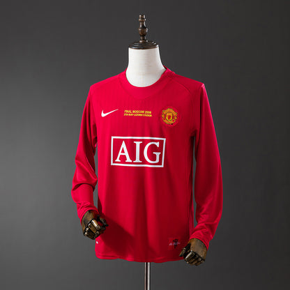 Manchester United Away Retro Jersey Long-Sleeved 2007-08