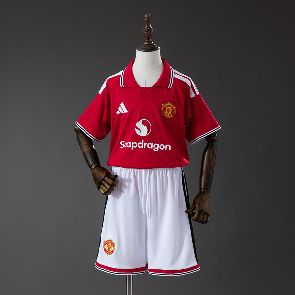 Man United 26/27 Home Kids Kit Jersey