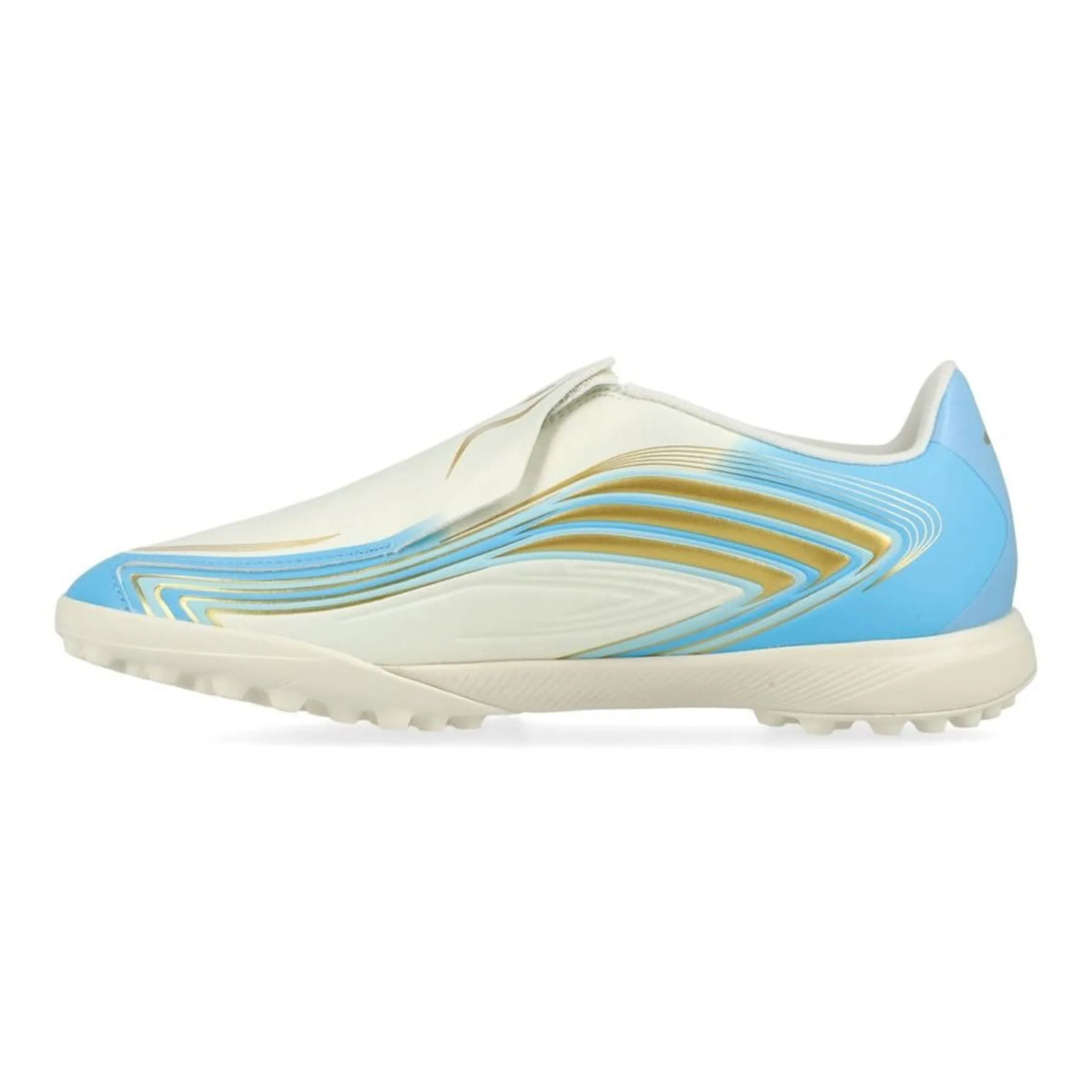 ADIDAS F50 Messi League Laceless TF El Ultimo Tango Ivory/Semi Blue Burst/Icey Blue Kids edition